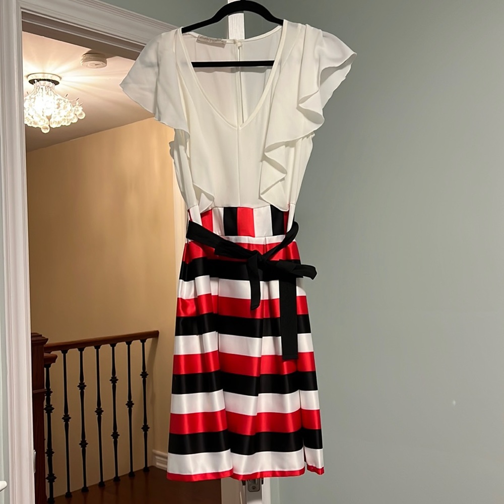Rinascimento Dress with Striped Skirt